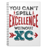 Cross-country Running Funny Excellence XC Notitieboek (Voorkant)