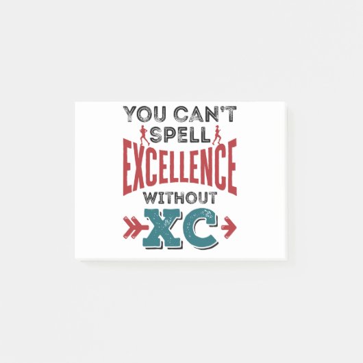 Cross-country Running Funny Excellence XC Post-it® Notes (Voorkant)