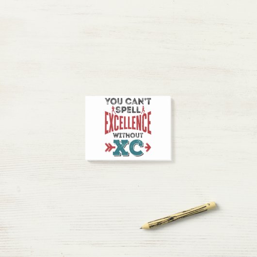 Cross-country Running Funny Excellence XC Post-it® Notes (Op bureau)