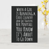 Cross Country Running Ornamenten Runner Sports Tea Kaart (Gele Bloem)