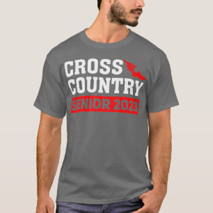 Cross Country Running Team Red Senior 2023 Klasse  T-shirt
