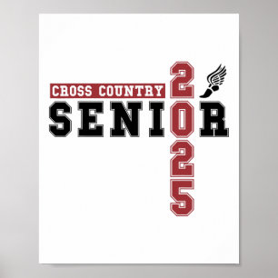 Cross Country Senior Night Senior 2025 Afstuderen Poster