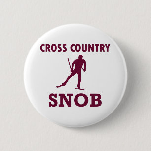 Cross Country Ski Snob Ronde Button 5,7 Cm