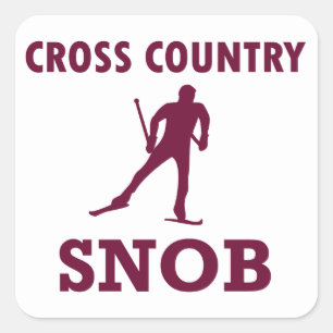 Cross Country Ski Snob Vierkante Sticker