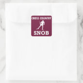Cross Country Ski Snob Vierkante Sticker (Tas)