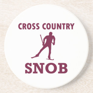 Cross Country Ski Snob Zandsteen Onderzetter