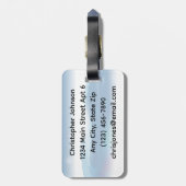 Cross Country Skiën Design Bagagelabel (Achterkant verticaal)