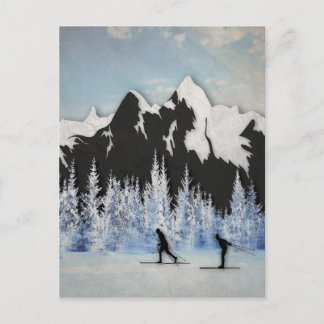Cross-country Skiing Briefkaart
