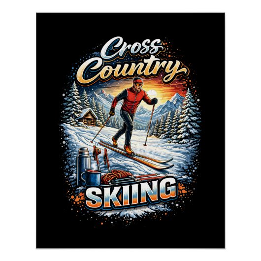 Cross Country Skiing Perfect Poster (Voorkant)