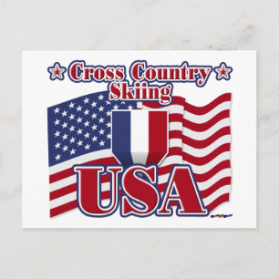 Cross Country Skiing USA Briefkaart