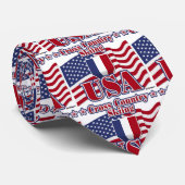 Cross Country Skiing USA Stropdas (Opgerold)