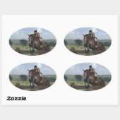 Cross Country - Sticker Cheval de saut (Feuille)