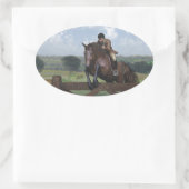 Cross Country - Sticker Cheval de saut (Sac)