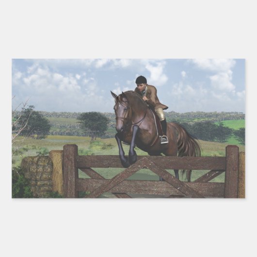 Cross Country - Sticker Cheval de saut (Devant)