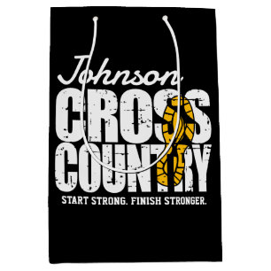 Cross Country TEKST toevoegen Runner Running Team Medium Cadeauzakje