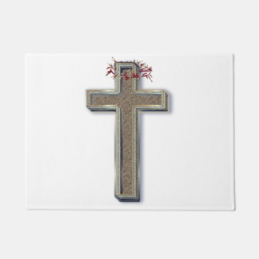 Cross deur mat met witte achtergrond (Voorkant)
