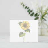 cross dot sunflower briefkaart (Staand voorkant)