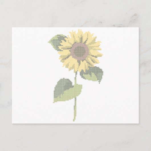 cross dot sunflower briefkaart (Voorkant)