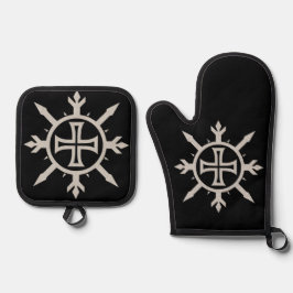 "Cross Emblem"  Ovenwant & Pannenlap Set