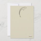 Cross en Fern (Cream) - Bereavement Dank je niet Bedankkaart (Achterkant)