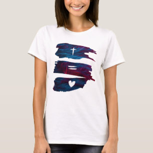 Cross Equals Love - T-shirt femme chrétienne
