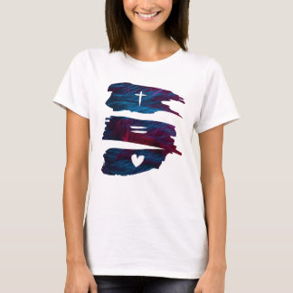 Cross Equals Love - T-shirt femme chrétienne