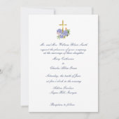 Cross Faire-part de mariage, Hydrangea, Anniversai (Devant)