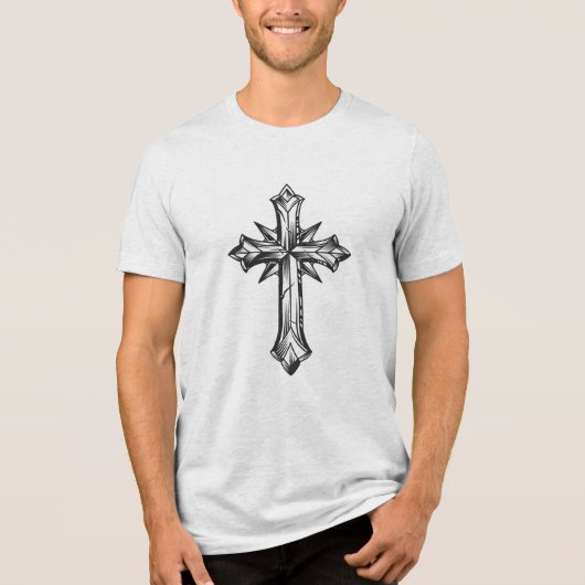 Cross. Faith. Tri-Blend Shirt (Voorkant)