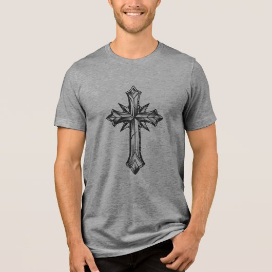 Cross. Faith. Tri-Blend Shirt (Voorkant)