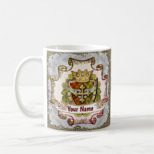 Cross Family Crest Achternaam Koffiemok
