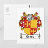Cross Family Crest Briefkaart (Voorkant / Achterkant)