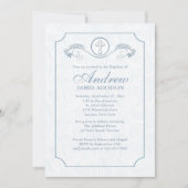 Cross Focus Bleu Invitation religieuse (Devant)