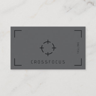 Cross Focus logo-sjabloon voor visitekaartjes