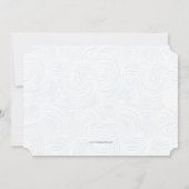 Cross Focus Photo Bleue Invitation religieuse (Dos)