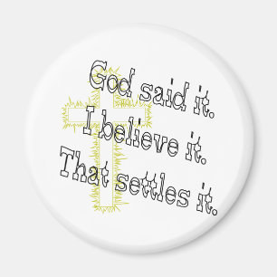 Cross God Said Magneet