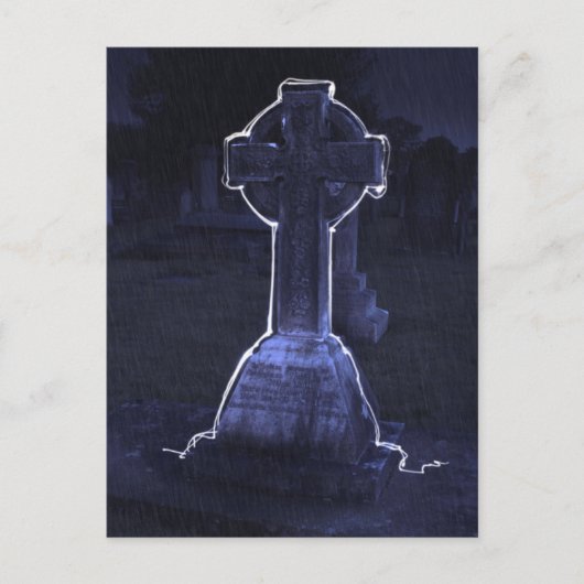 Cross Gravestone Briefkaart (Voorkant)