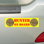 CROSS HAIRS. BUMPERSTICKER (Op auto)