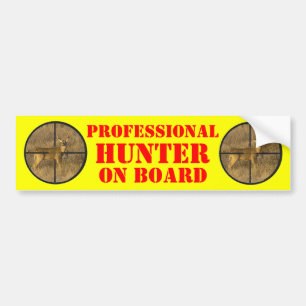 CROSS HAIRS. BUMPERSTICKER