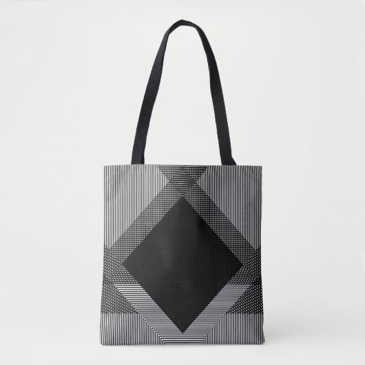 Cross-Hatch Op Art Tas (Voorkant)
