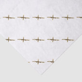 Cross Jesus Christus goud horizontaal Tissuepapier (Detail)