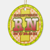 Cross Letters custom RN Nurse ornament (Links)