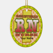 Cross Letters custom RN Nurse ornament (Rechts)