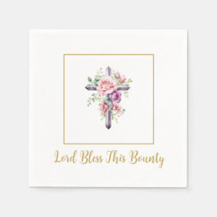 Cross Lord Bless papieren servetten