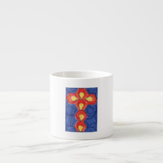 Cross Motif Espresso Mug (Devant)
