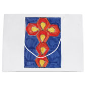 Cross Motif Large Glossy Cadeau Groot Cadeauzakje (Voorkant)