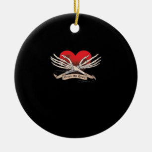 Cross My Heart (Hope To Die) - Skelet Handen Horen Keramisch Ornament