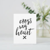 Cross My Heart - Inspirerend Kaart (Staand voorkant)