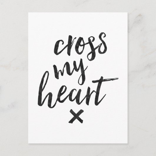Cross My Heart - Inspirerend Kaart (Voorkant)