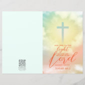 Cross Ombre Sky Clouds Schriftkerk Bulletin (Voorkant)