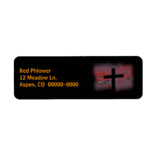 Cross op zwart etiket